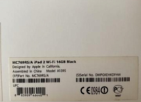 Планшет ipad 2 16 gb 